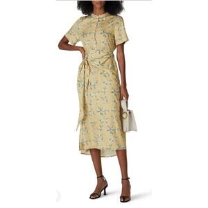 Caara Tan Floral Lucca Dress L